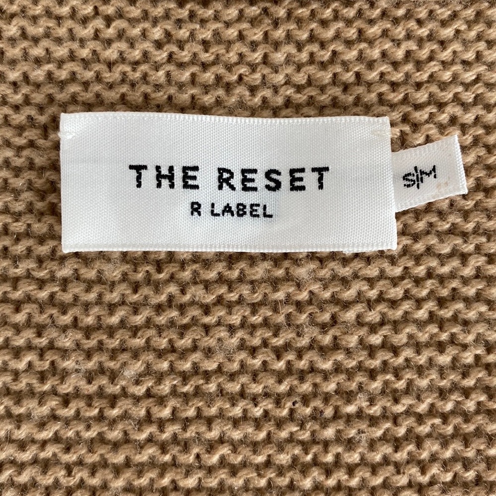 The Reset R Label Funnel Neck Sweater in Toffee - Picture 2 of 10